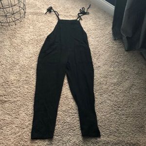 EUC Black Cloth Overalls